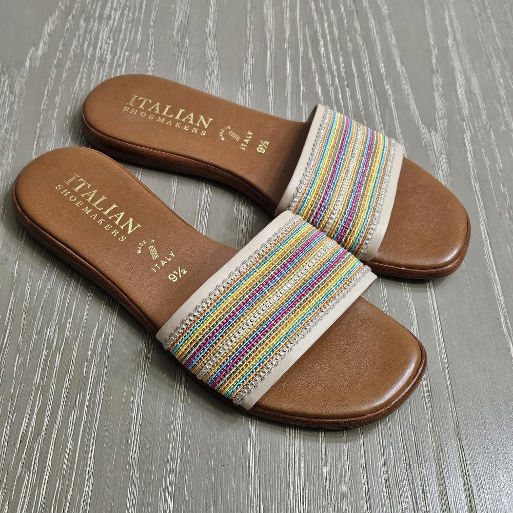 Italian Shoemakers Sandal Slip On Women Size 9½
